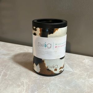 Cow Print Swig Life 12 oz insulated hot/cold drink holder